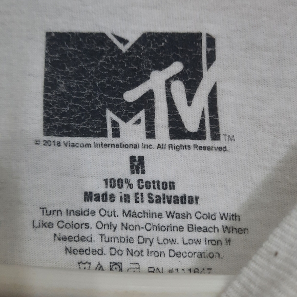 ~{MTV}~ Vintage style tie dye graphic print tie up top. - Picture 5 of 5